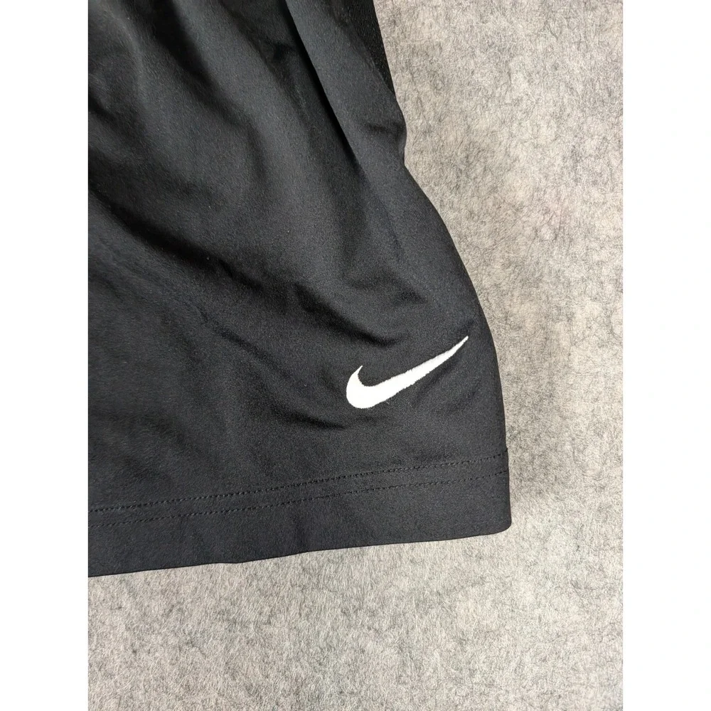 Nike Mens Dri-FIT Basketball Training Shorts Black Mesh Panels Size L